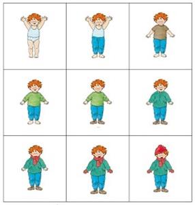 Aankleedkaartjes Winter (leskist)