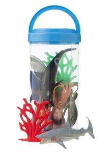 Waterdieren in cilinder (11st.)