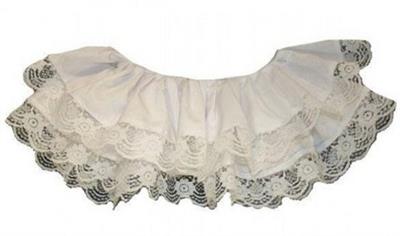 Kraag wit met kant (kleding volwassene)