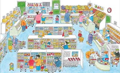 De supermarkt (praatplaat) (Dagmar Stam / Bas)