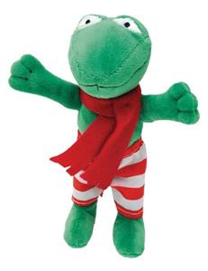 Kikker met rode sjaal en zwembroek (attribuut)