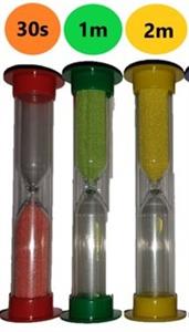 Zandlopers (30sec., 1 en 2 min.) (leskist)