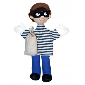 Boef met buit (handpop)