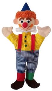 Clown met puntmuts (handpop)
