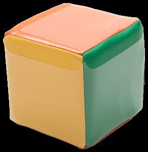 Dobbelsteen met transparante insteekhoezen (leskist)