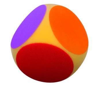 Dobbelsteen foam met kleuren (leskist)