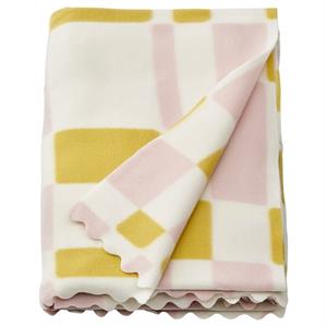 Kleed fleece beige/roze/geel (attribuut)
