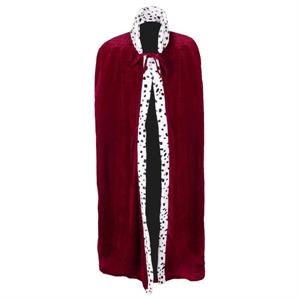 Koningsmantel donkerrood (kleding volwassene)