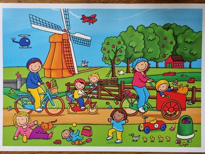 Zomer - Op de fiets (praatplaat)