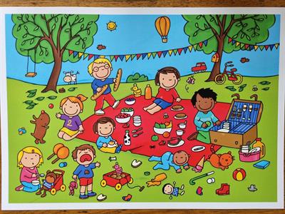 Zomer - De picknick (praatplaat)