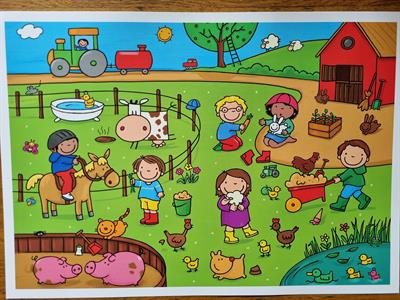 Zomer - De kinderboerderij (praatplaat)