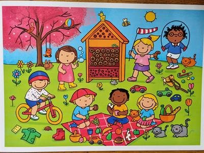 Lente - De picknick (praatplaat)