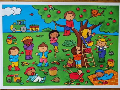 Herfst - Appels plukken (praatplaat)